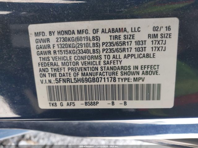 Honda Odyssey Ex-l Image 6