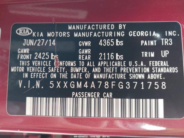 Kia Optima Lx Image 9