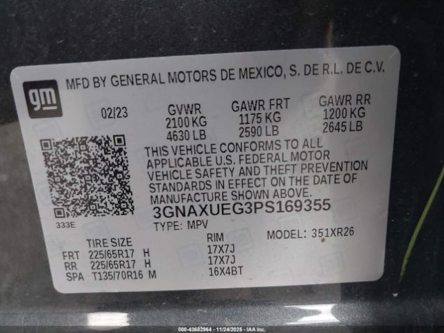 Chevrolet Equinox Awd Lt Image 2