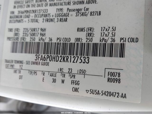 Ford Fusion Se Image 5