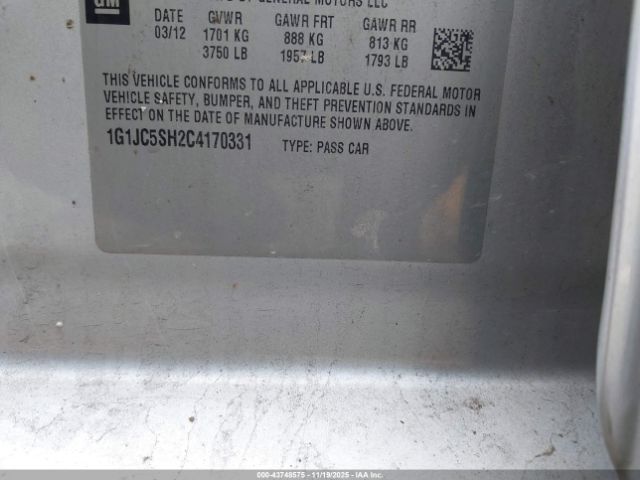 Chevrolet Sonic 2lt Image 10