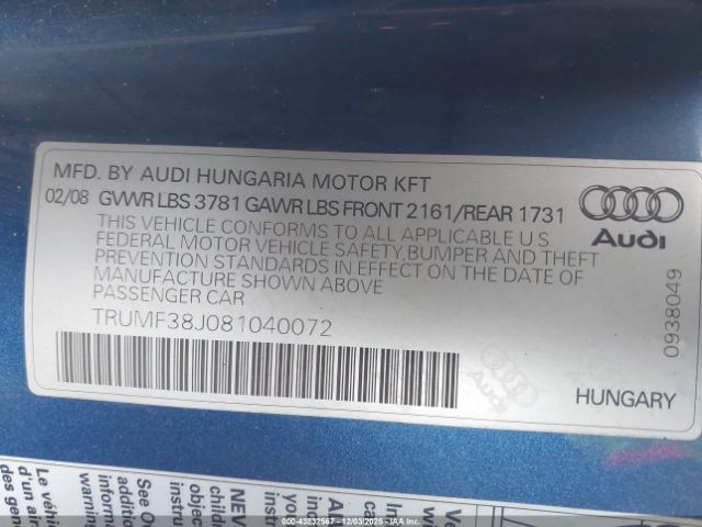 Audi TT 2.0t Image 8