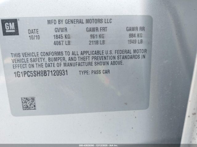 Chevrolet Cruze Ls Image 7