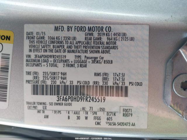 Ford Fusion Se Image 9