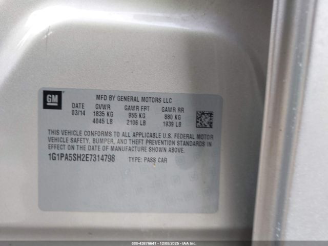 Chevrolet Cruze Ls Auto Image 8