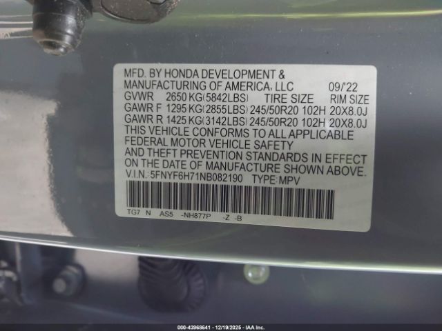 Honda Pilot Awd Black Edition Image 7