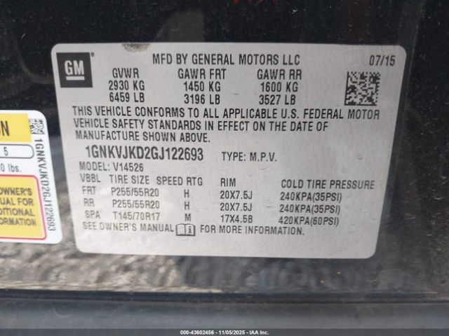 Chevrolet Traverse Ltz Image 12