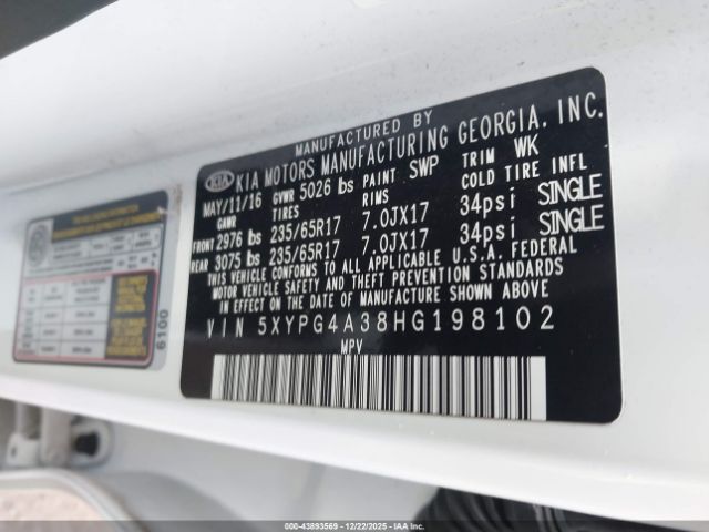 Kia Sorento 2.4l Lx Image 8