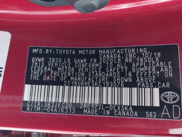 Toyota Corolla Se Image 8