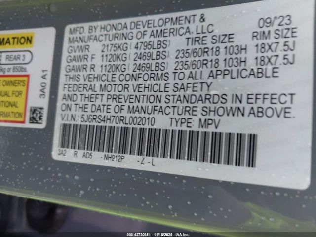 Honda CR-V Ex-l Awd Image 8