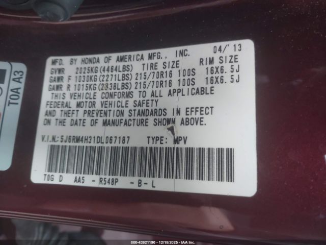 Honda CR-V Lx Image 4