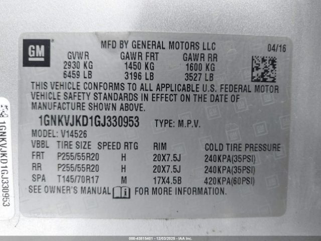 Chevrolet Traverse Ltz Image 16