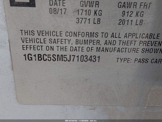 Chevrolet Cruze Ls Auto Image 6