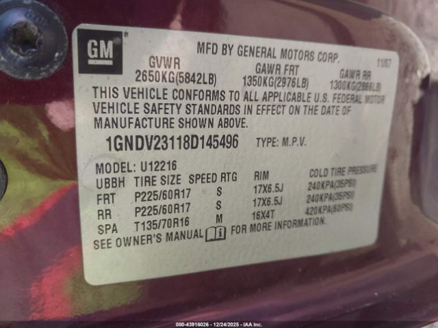 Chevrolet Uplander Ls Image 5