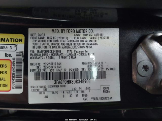 Ford Fusion Se Image 8