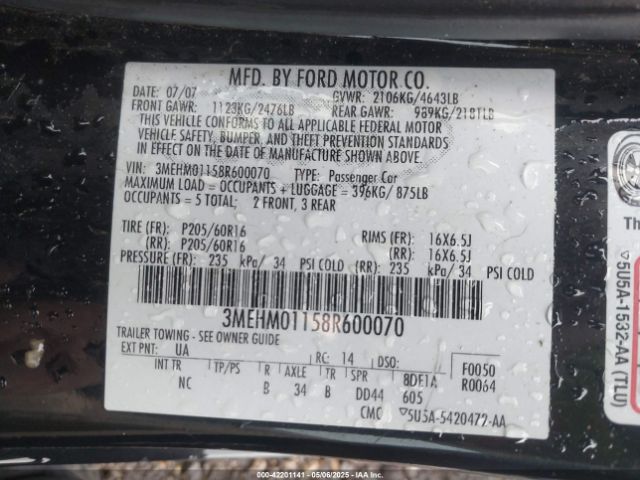 Mercury Milan V6 Image 7