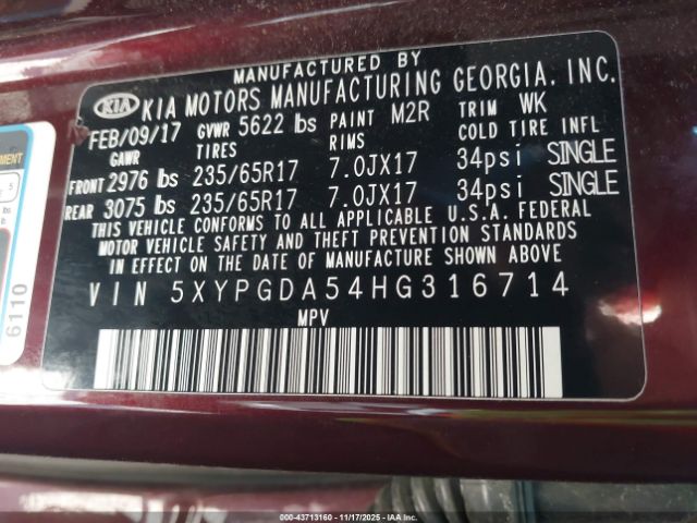 Kia Sorento 3.3l Lx Image 7