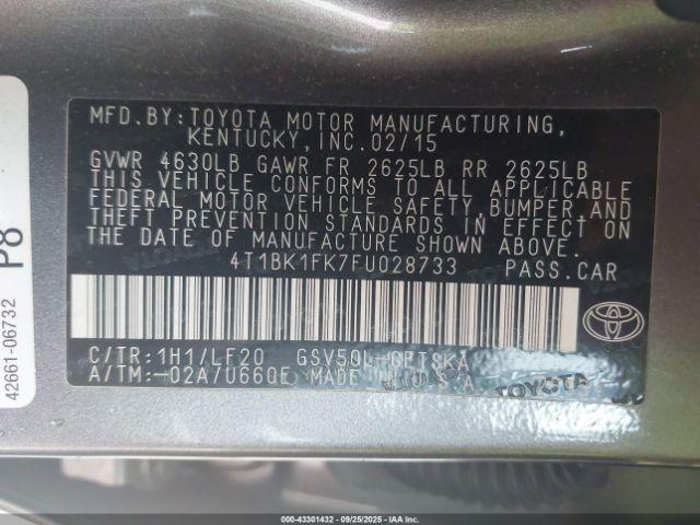 Toyota Camry Xse V6 Image 10